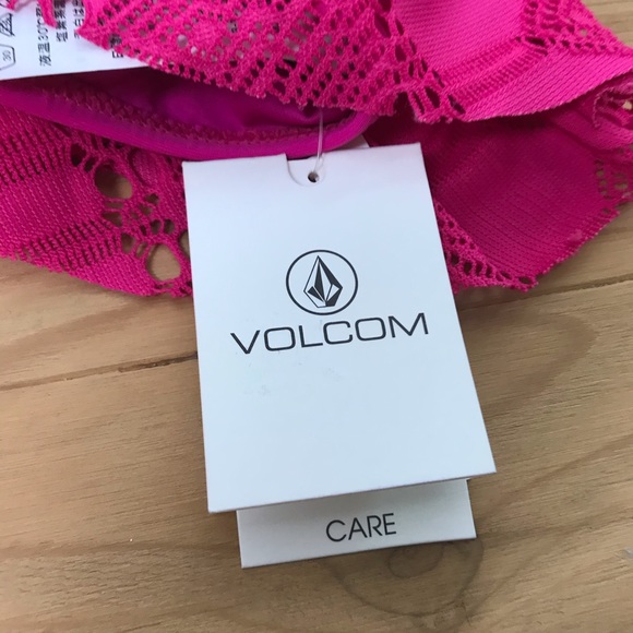 NWT volcom surfzela ballet pink bikini top small - Picture 7 of 7
